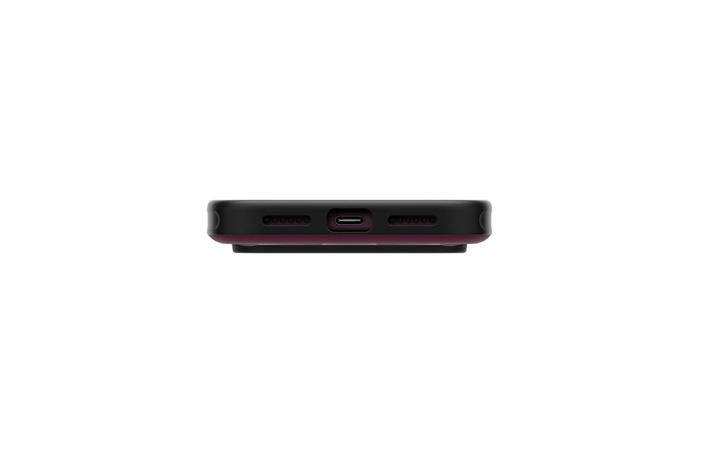 Ốp lưng Magnetic iPhone 18 Pro PC TPU ALU UNIQ Xoay 360 Có Nút Camera Control ELIX Màu Đỏ đô