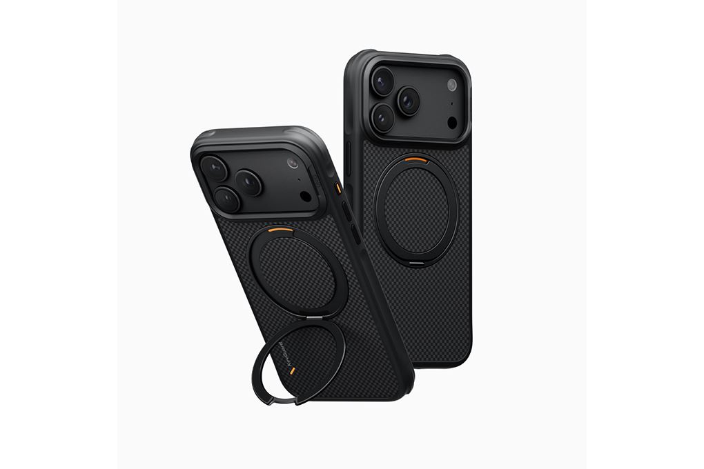 Ốp lưng Magnetic iPhone 18 Pro ALU TPU UNIQ Xoay 360 Có Nút Camera Control KEVA KEVLAR Màu Đen