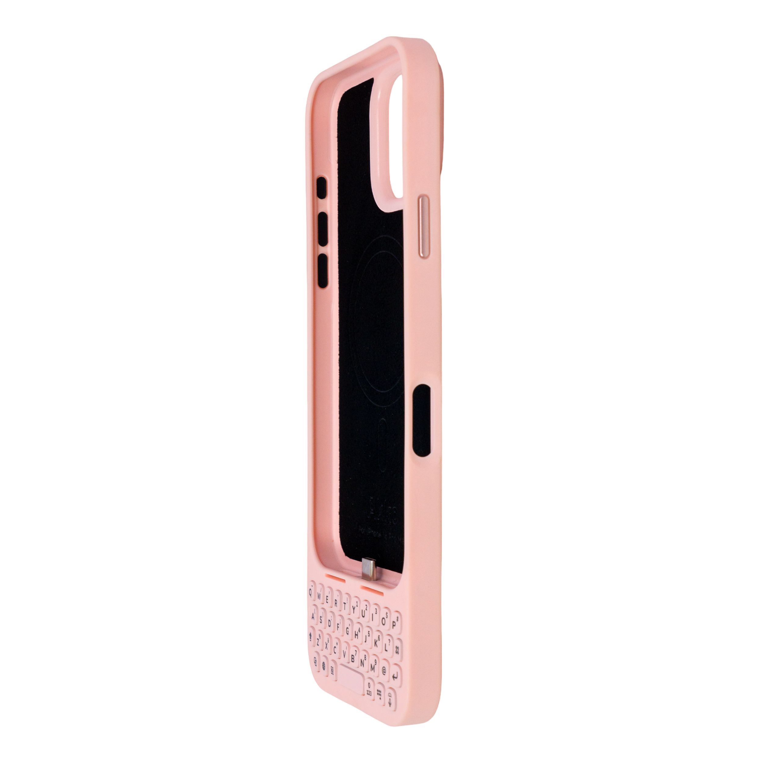 Ốp lưng iPhone 16 Pro Max kèm bàn phím Akko MetaKey Màu Hồng