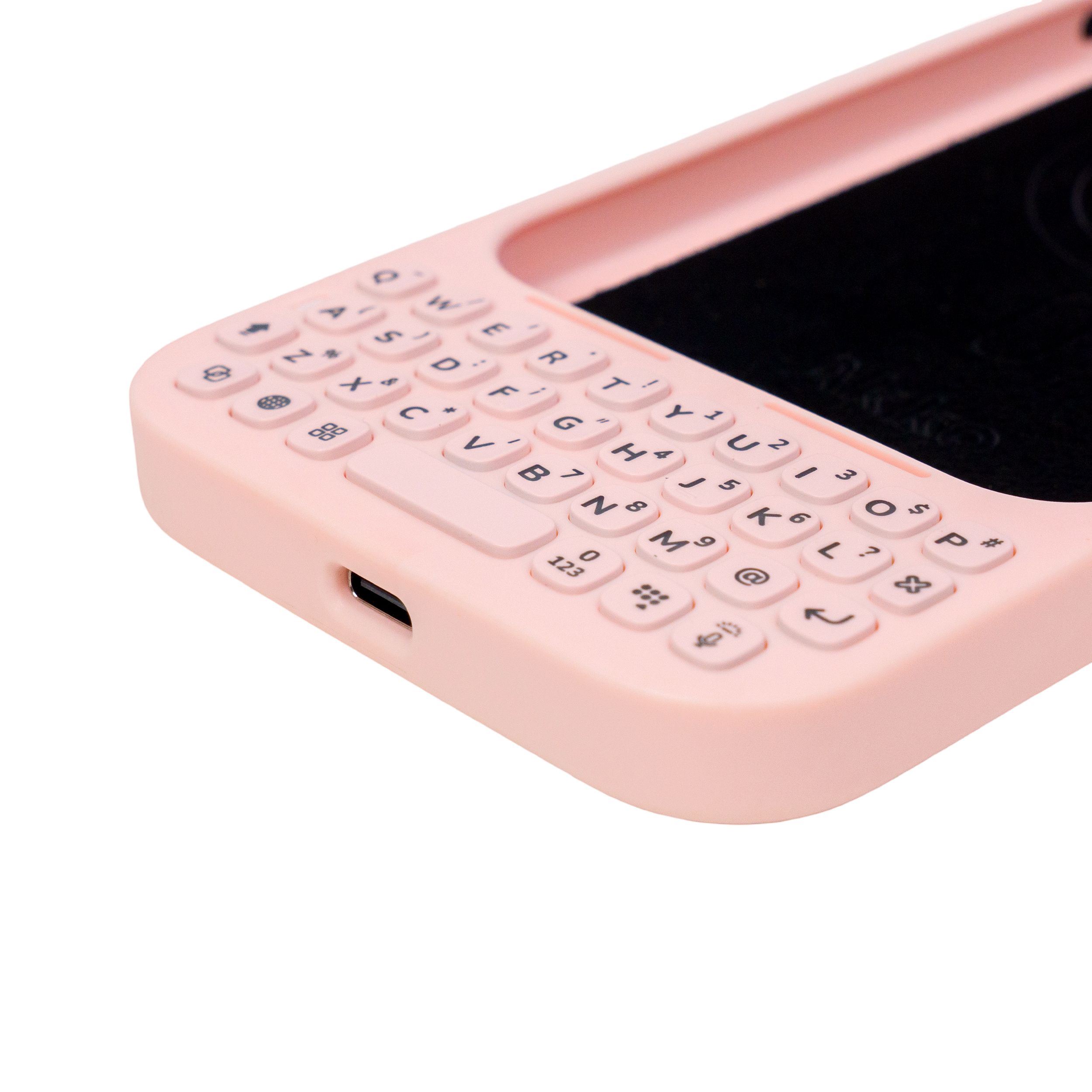 Ốp lưng iPhone 16 Pro Max kèm bàn phím Akko MetaKey Màu Hồng