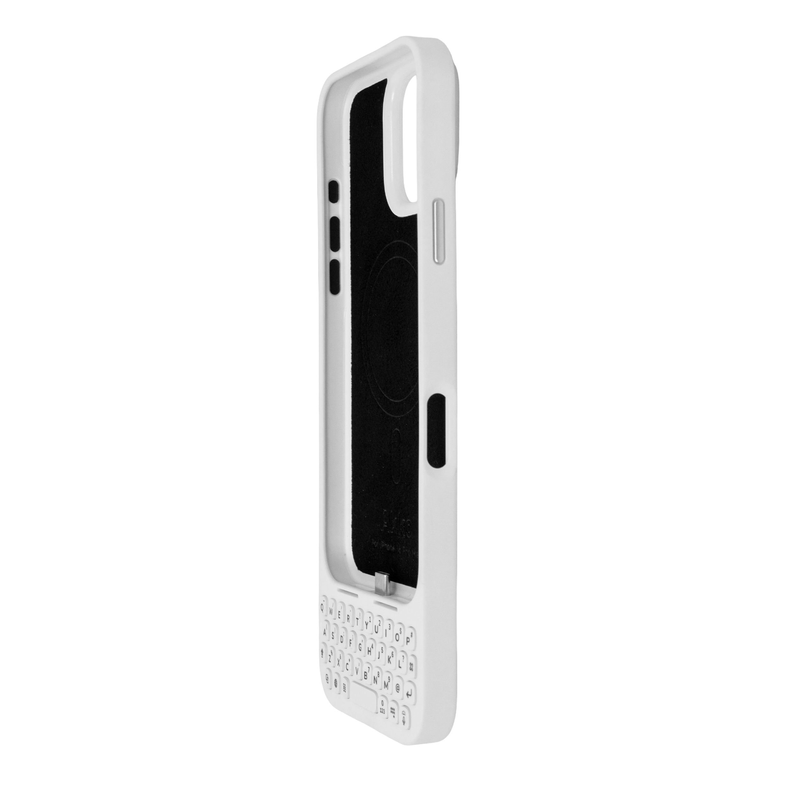 Ốp lưng iPhone 16 Pro Max kèm bàn phím Akko MetaKey Màu Trắng