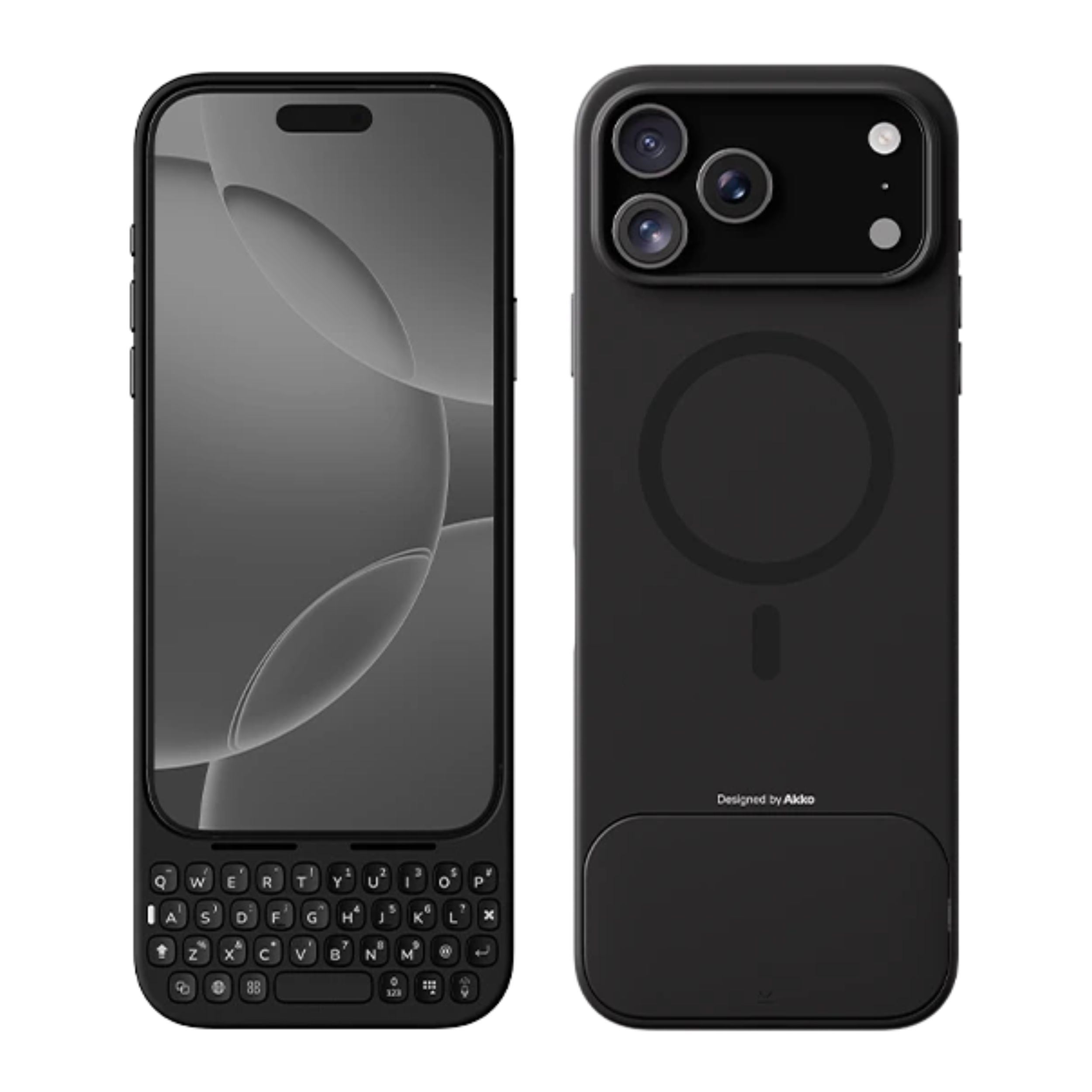Ốp lưng iPhone 17 Pro Max kèm bàn phím Akko MetaKey Màu Đen