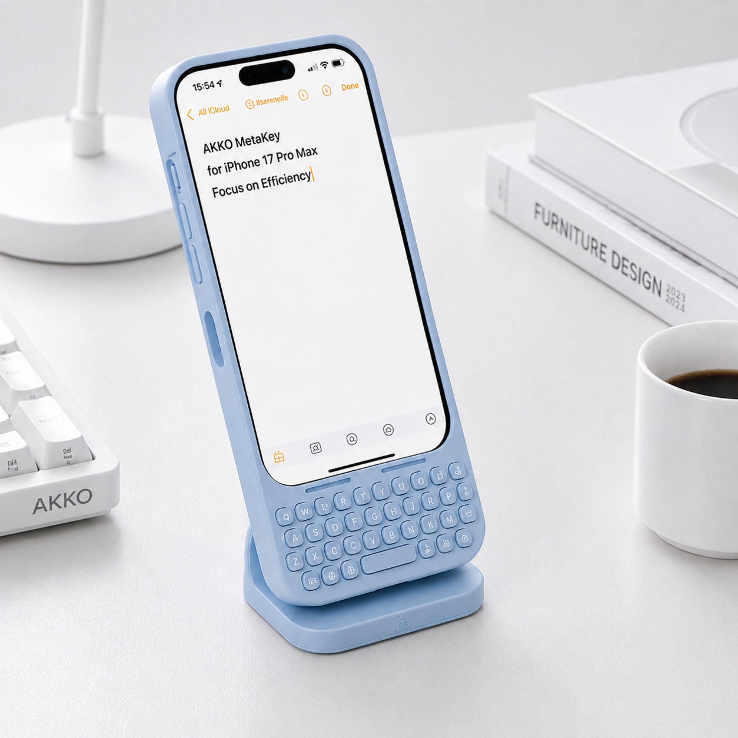 Ốp lưng iPhone 17 Pro Max kèm bàn phím Akko MetaKey - 8