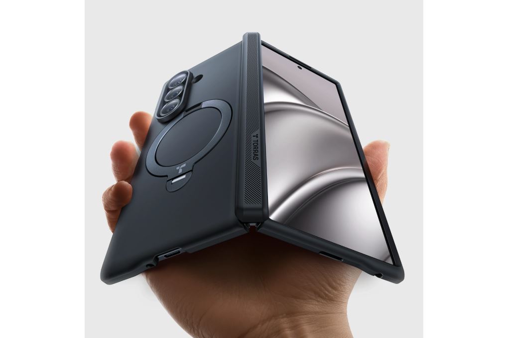 Ốp lưng Magnetic Galaxy Z Fold8 Ultra TPU + PC TORRAS 360 Stand Q3 Spin Màu Đen