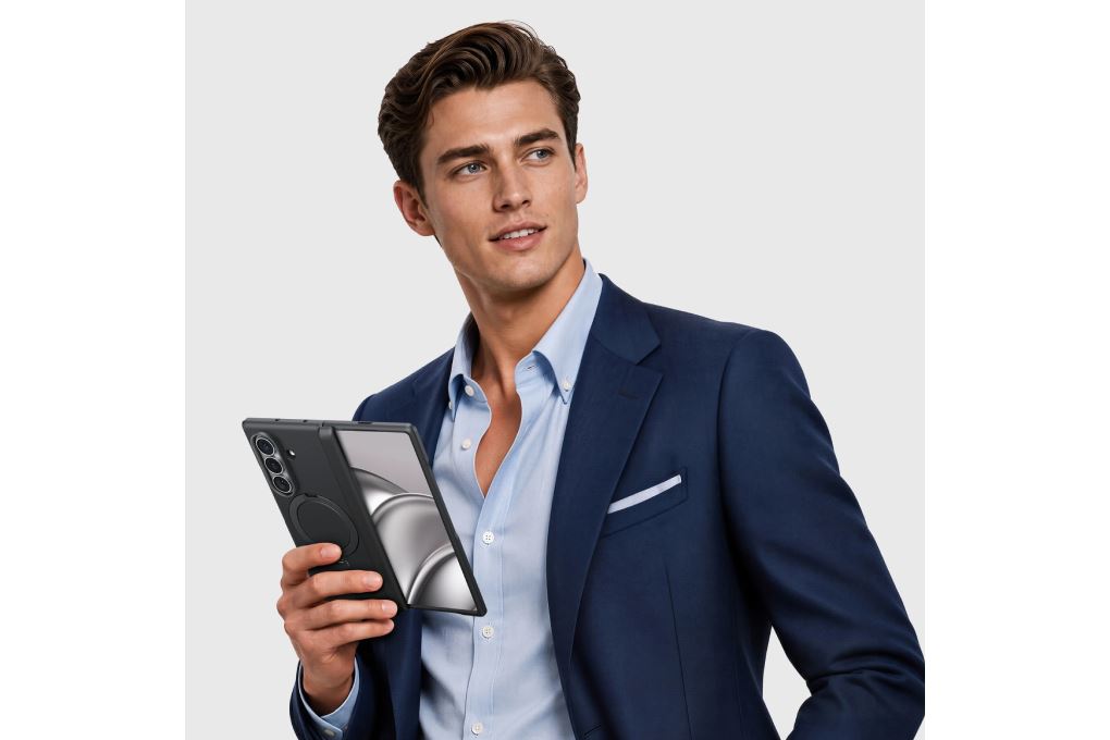 Ốp lưng Magnetic Galaxy Z Fold8 Ultra TPU + PC TORRAS 360 Stand Q3 Spin Màu Đen