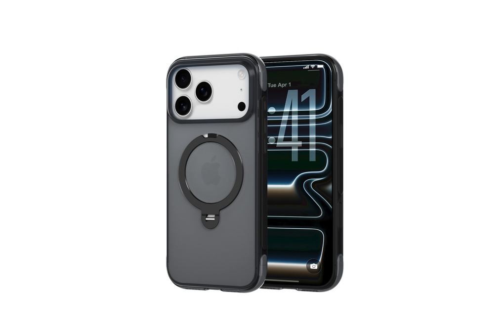 Ốp lưng Magnetic iPhone 18 Pro Max PC TPU Mipow MAS18B IRONBULL Màu Xám đậm