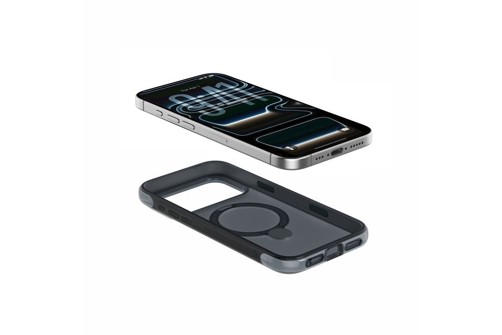 Ốp lưng Magnetic iPhone 18 Pro Max PC TPU Mipow MAS18B IRONBULL Màu Xám đậm