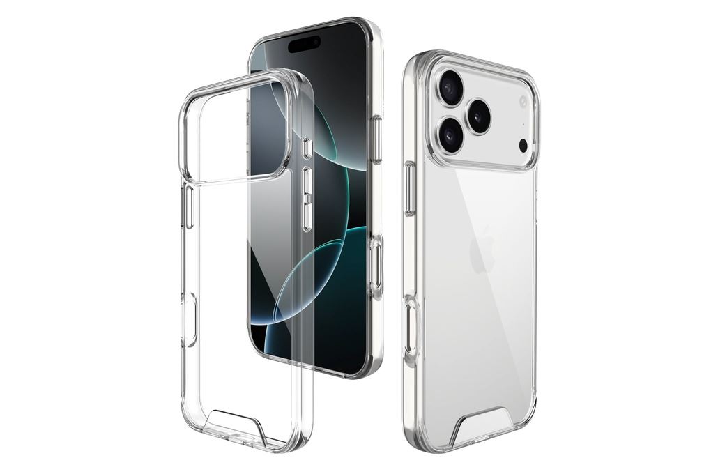 Ốp lưng iPhone 18 Pro PC TPU JINYA Crystal Màu Trắng