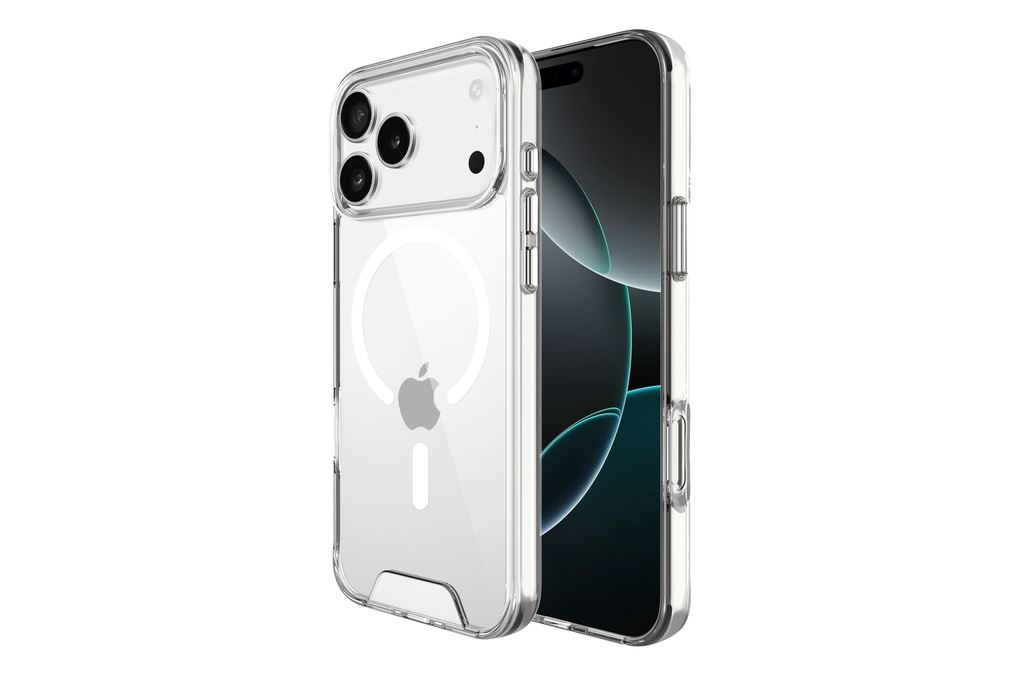Ốp lưng Magnetic iPhone 18 Pro Max PC TPU JINYA Crystal Màu Trắng
