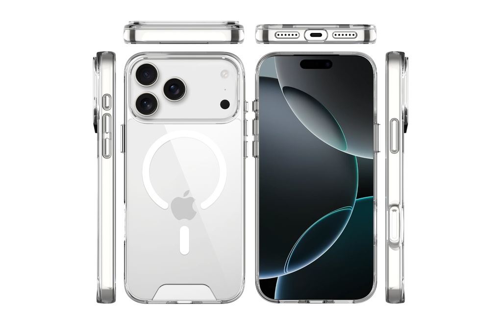 Ốp lưng Magnetic iPhone 18 Pro Max PC TPU JINYA Crystal Màu Trắng