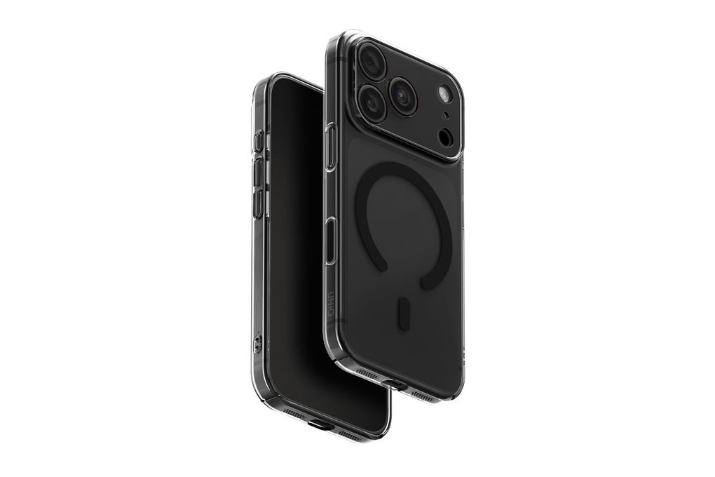 Ốp lưng Magnetic iPhone 18 Pro Max PC UNIQ Có Nút Camera Control AIRSUIT Màu Xám đậm