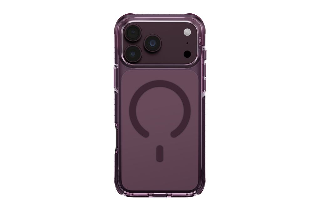 Ốp lưng Magnetic iPhone 18 Pro Max PC TPU TPE UNIQ Có Nút Camera Control Màu Đỏ đô