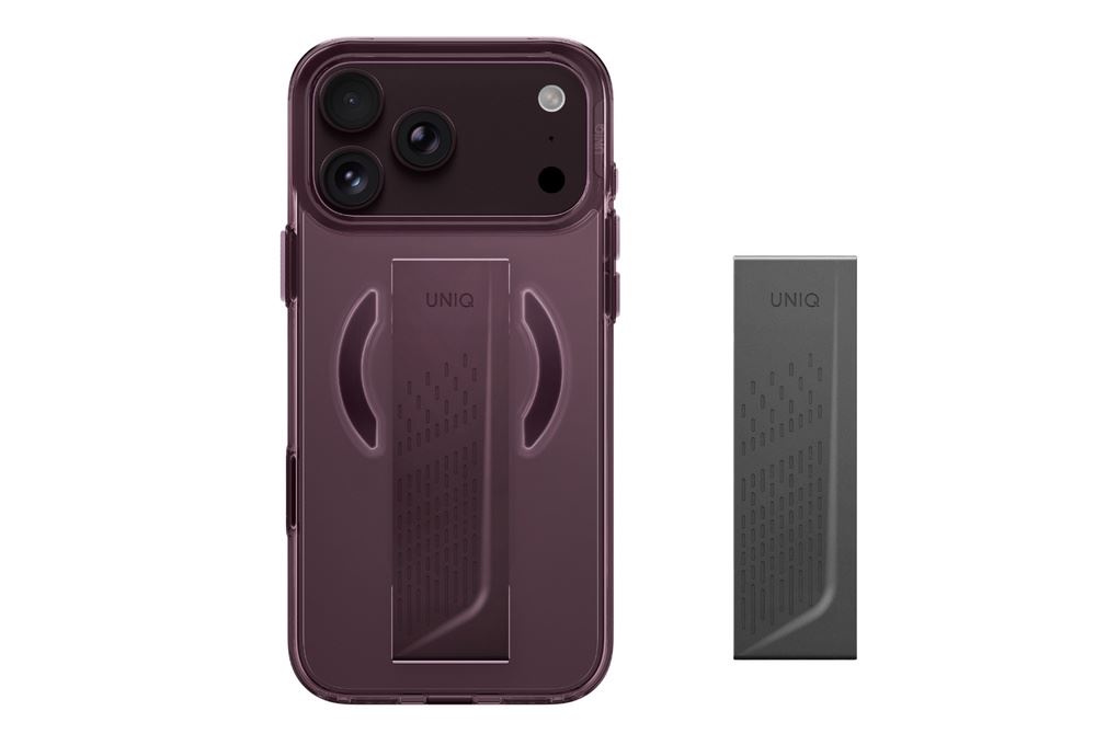 Ốp lưng Magnetic iPhone 18 Pro Max PC SILICONE UNIQ FlexGrip Có Nút Camera Control HELDRO AIR Màu Đỏ đô