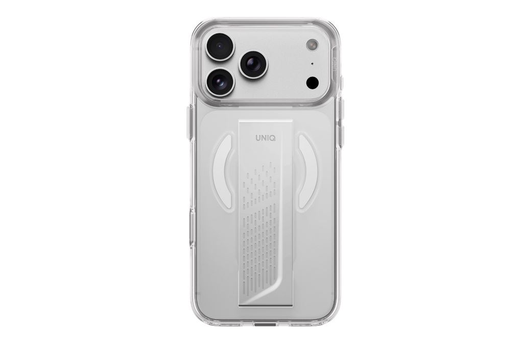 Ốp lưng Magnetic iPhone 18 Pro Max PC SILICONE UNIQ FlexGrip Có Nút Camera Control HELDRO AIR Màu Trắng