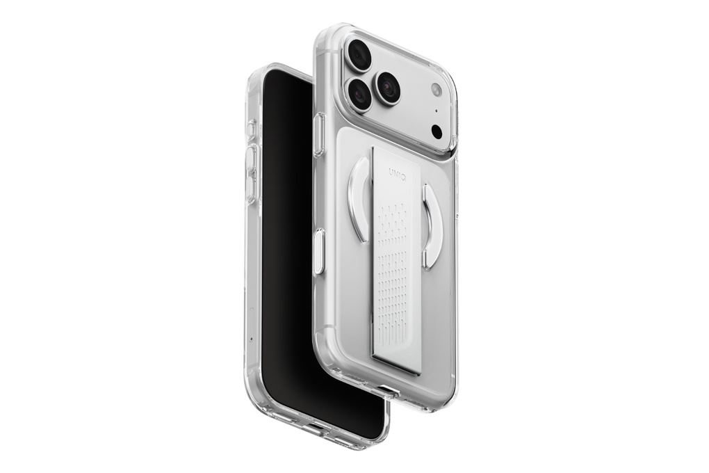 Ốp lưng Magnetic iPhone 18 Pro Max PC SILICONE UNIQ FlexGrip Có Nút Camera Control HELDRO AIR Màu Trắng