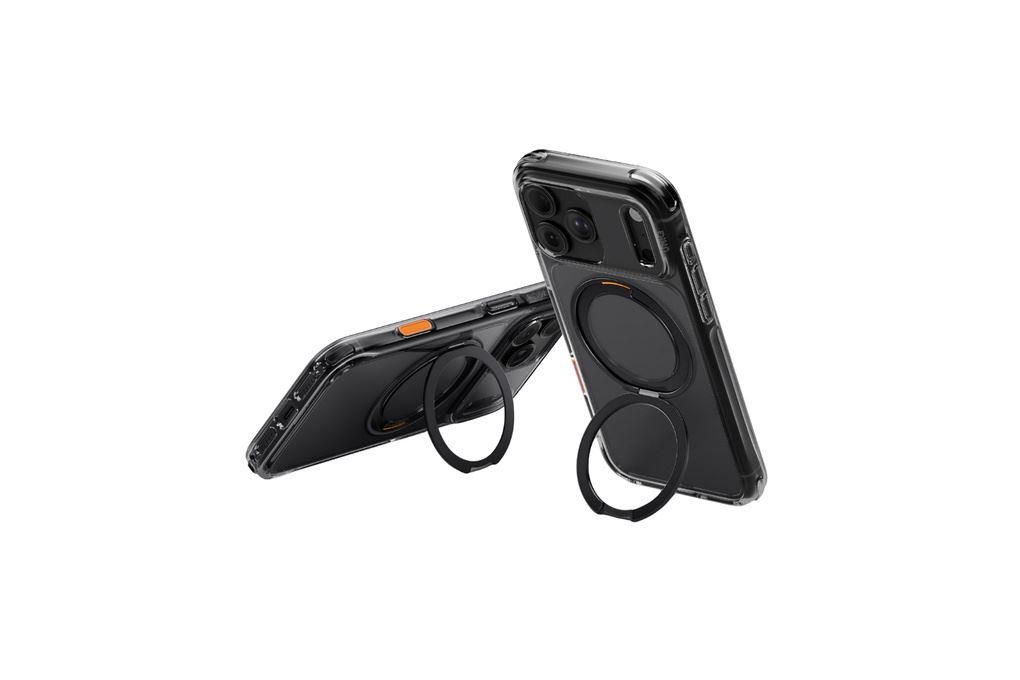 Ốp lưng Magnetic iPhone 18 Pro Max PC TPU ALU UNIQ Xoay 360 Có Nút Camera Control SWIVIX Màu Đen