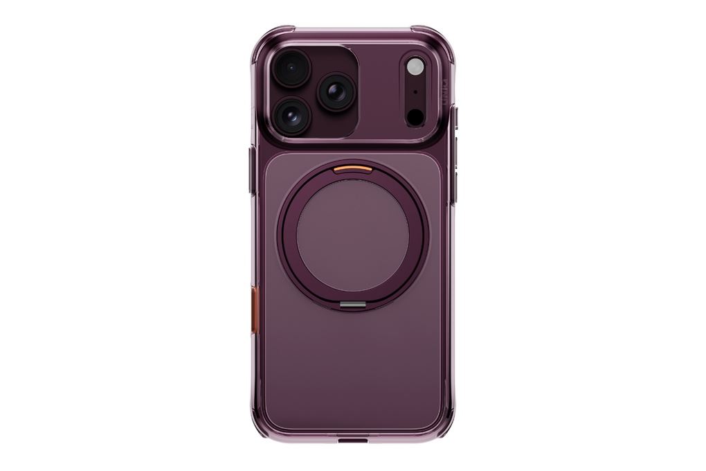 Ốp lưng Magnetic iPhone 18 Pro Max PC TPU ALU UNIQ Xoay 360 Có Nút Camera Control SWIVIX Màu Đỏ đô