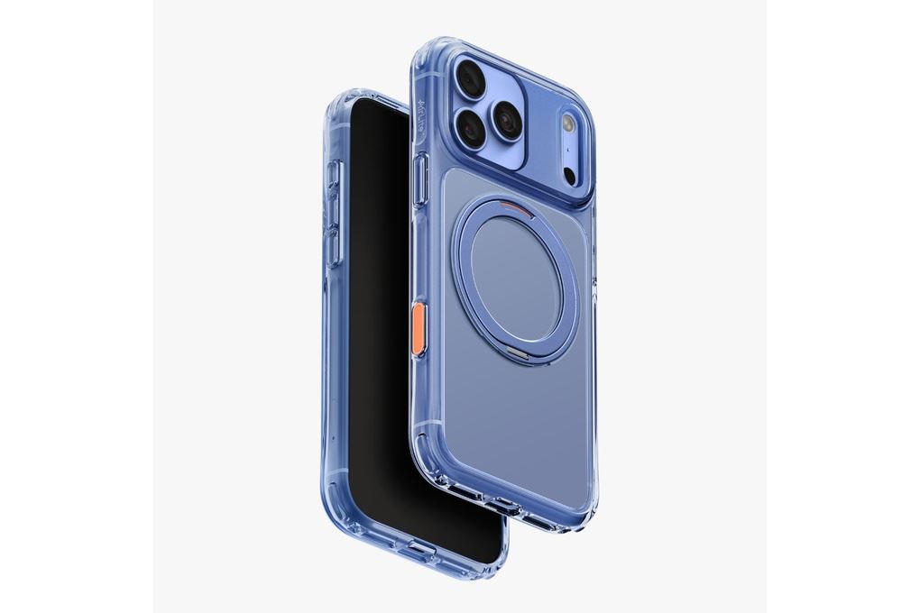 Ốp lưng Magnetic iPhone 18 Pro Max PC TPU ALU UNIQ Xoay 360 Có Nút Camera Control SWIVIX Màu Xanh da trời
