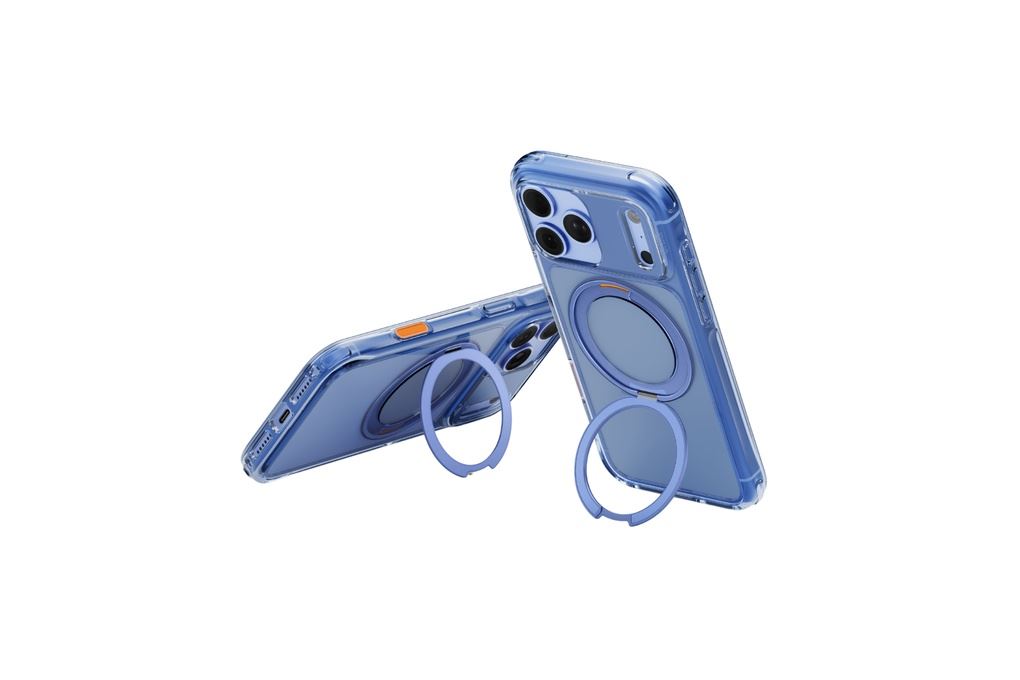 Ốp lưng Magnetic iPhone 18 Pro Max PC TPU ALU UNIQ Xoay 360 Có Nút Camera Control SWIVIX Màu Xanh da trời