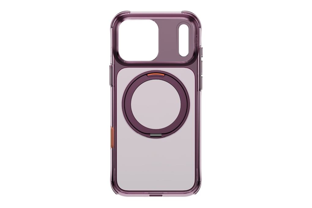 Ốp lưng Magnetic iPhone 18 Pro Max PC TPU ALU UNIQ Xoay 360 Có Nút Camera Control SWIVIX Màu Đỏ đô