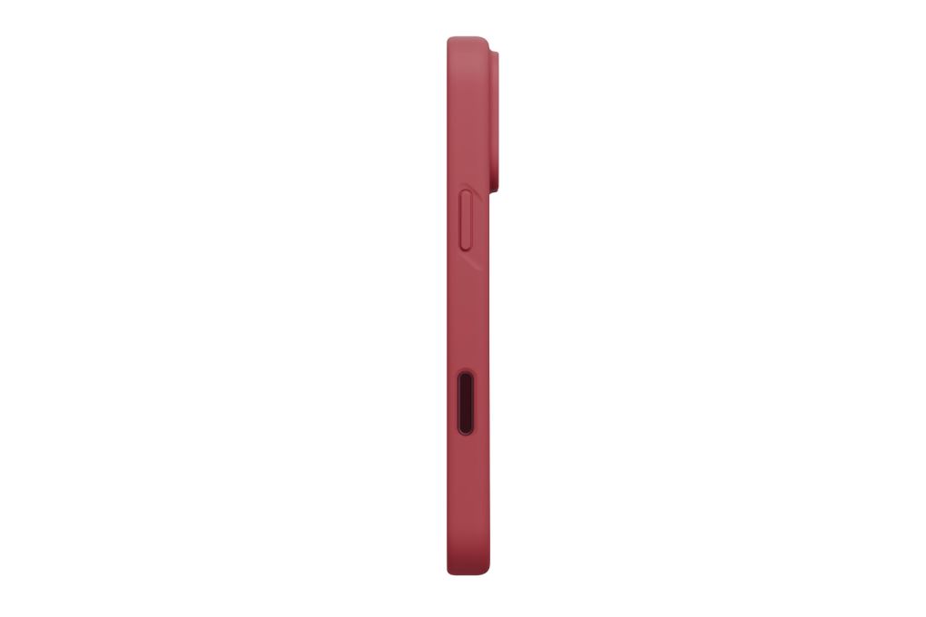 Ốp lưng Magnetic iPhone 18 Pro Max Silicone UNIQ Có Nút Camera Control LINO Liquid Màu Đỏ đô