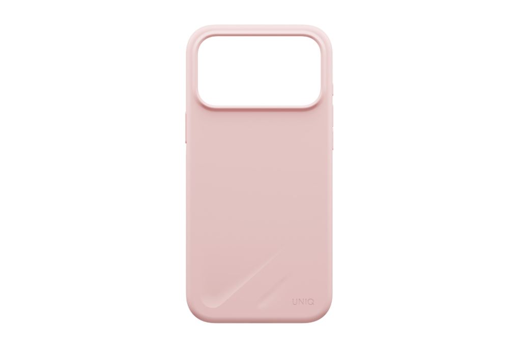 Ốp lưng Magnetic iPhone 18 Pro Max Silicone UNIQ Có Nút Camera Control LINO Liquid Màu Hồng nhạt