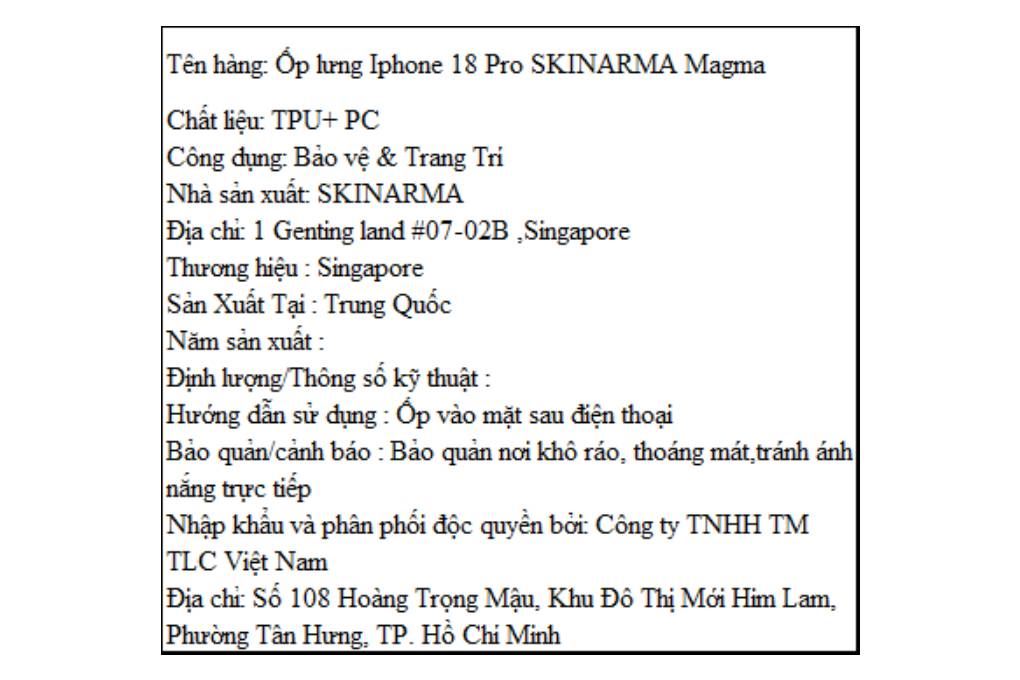 Ốp lưng Magnetic iPhone 18 Pro PC TPU SKINARMA Có Nút Camera Control MAGMA - 6