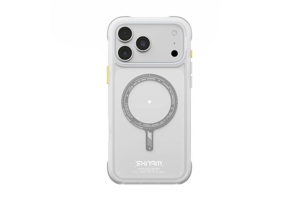 Ốp lưng Magnetic iPhone 18 Pro PC TPU SKINARMA Có Nút Camera Control AVION Màu Trắng