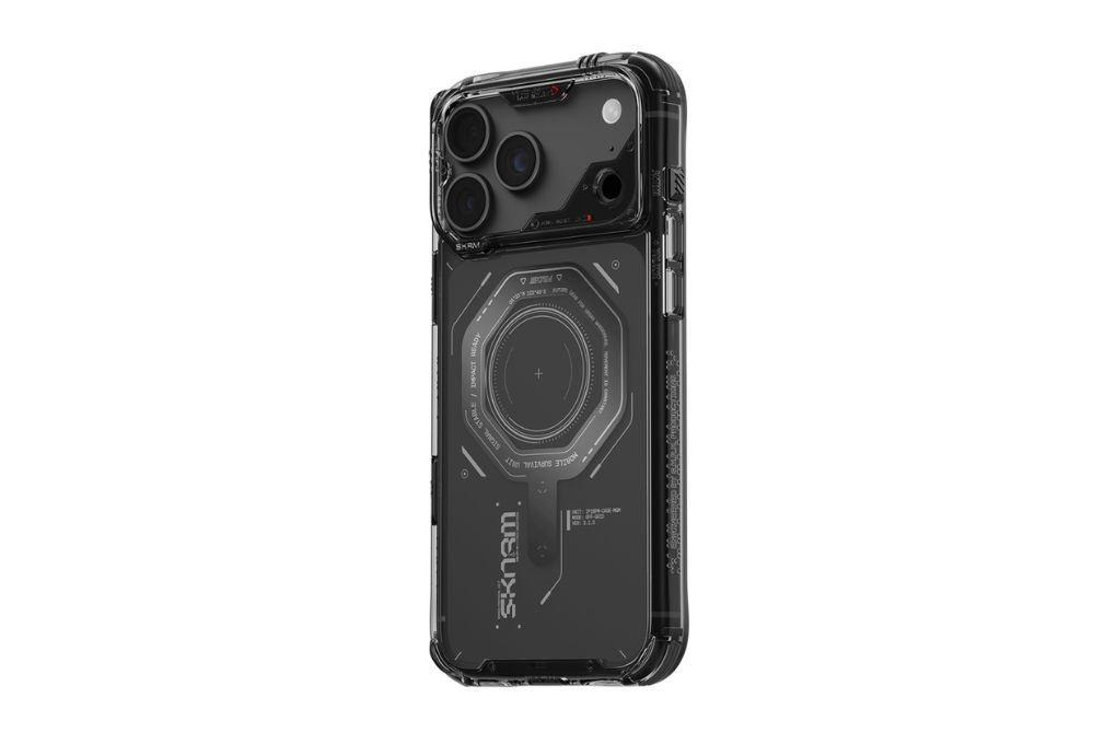Ốp lưng Magnetic iPhone 18 Pro Max PC TPU SKINARMA Có Nút Camera Control MAGMA Màu Xám đậm