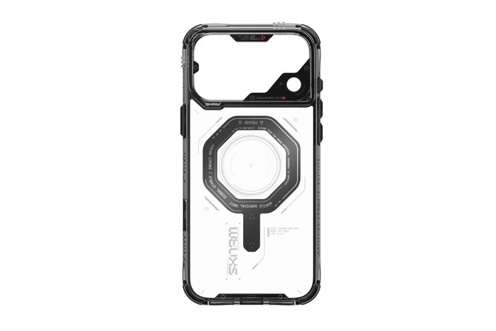 Ốp lưng Magnetic iPhone 18 Pro Max PC TPU SKINARMA Có Nút Camera Control MAGMA Màu Xám đậm