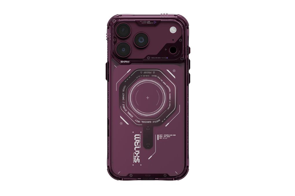 Ốp lưng Magnetic iPhone 18 Pro Max PC TPU SKINARMA Có Nút Camera Control MAGMA Màu Đỏ đô
