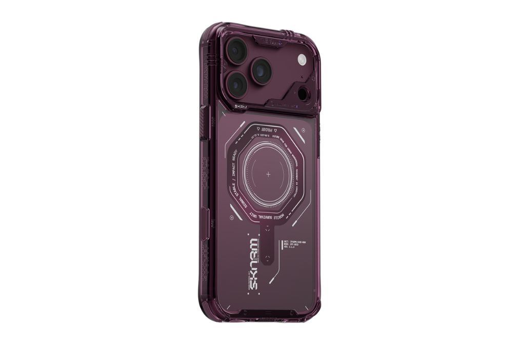 Ốp lưng Magnetic iPhone 18 Pro Max PC TPU SKINARMA Có Nút Camera Control MAGMA Màu Đỏ đô