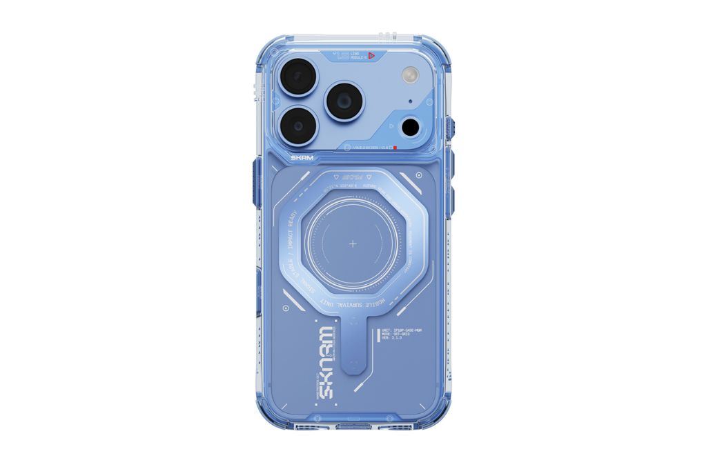 Ốp lưng Magnetic iPhone 18 Pro Max PC TPU SKINARMA Có Nút Camera Control MAGMA Màu Xanh da trời