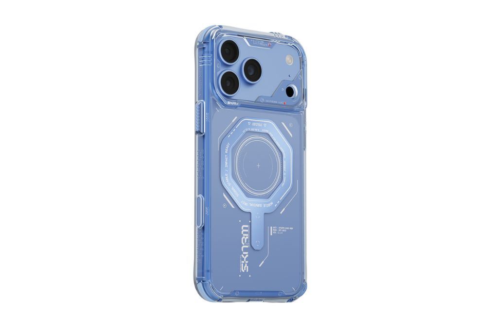 Ốp lưng Magnetic iPhone 18 Pro Max PC TPU SKINARMA Có Nút Camera Control MAGMA Màu Xanh da trời