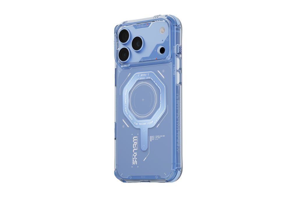 Ốp lưng Magnetic iPhone 18 Pro Max PC TPU SKINARMA Có Nút Camera Control MAGMA Màu Xanh da trời