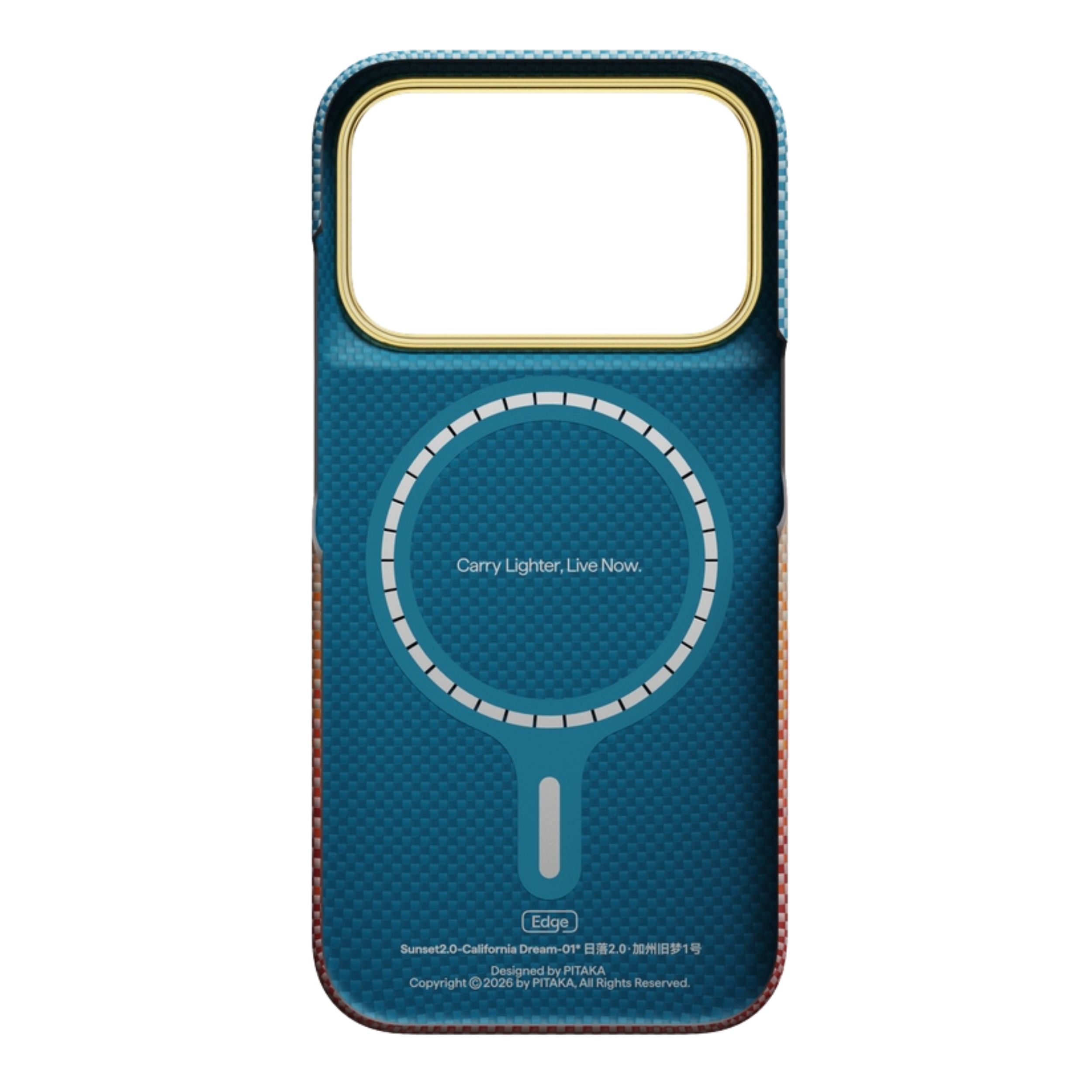 Ốp lưng Magnetic iPhone 18 Pro PITAKA có PitaTap KI1806P Sunset California Dream-01 - 4