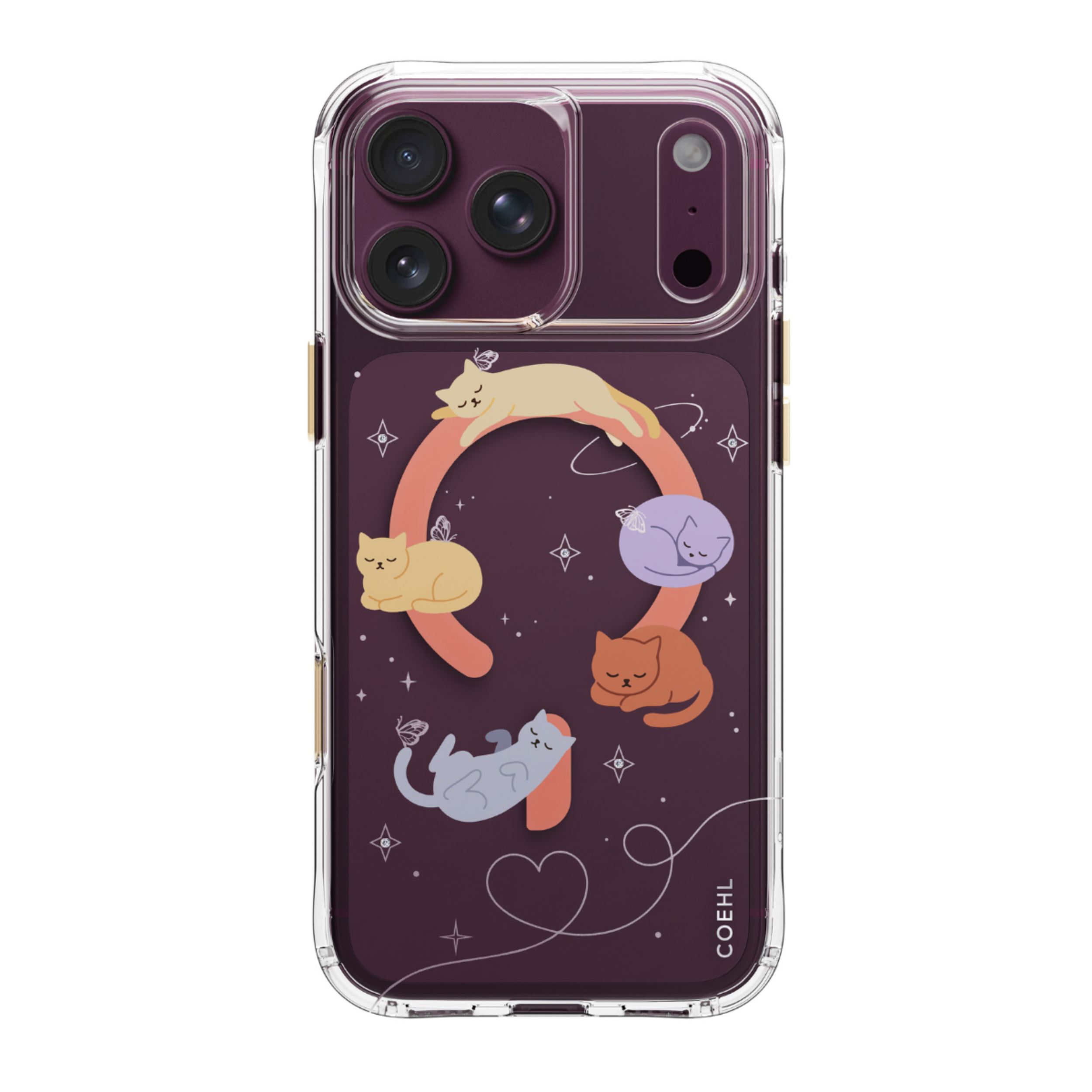 Ốp lưng Magnetic iPhone 18 Pro TPU IML UNIQ Có Nút Camera Control ELYSIA Whiskered Dreams