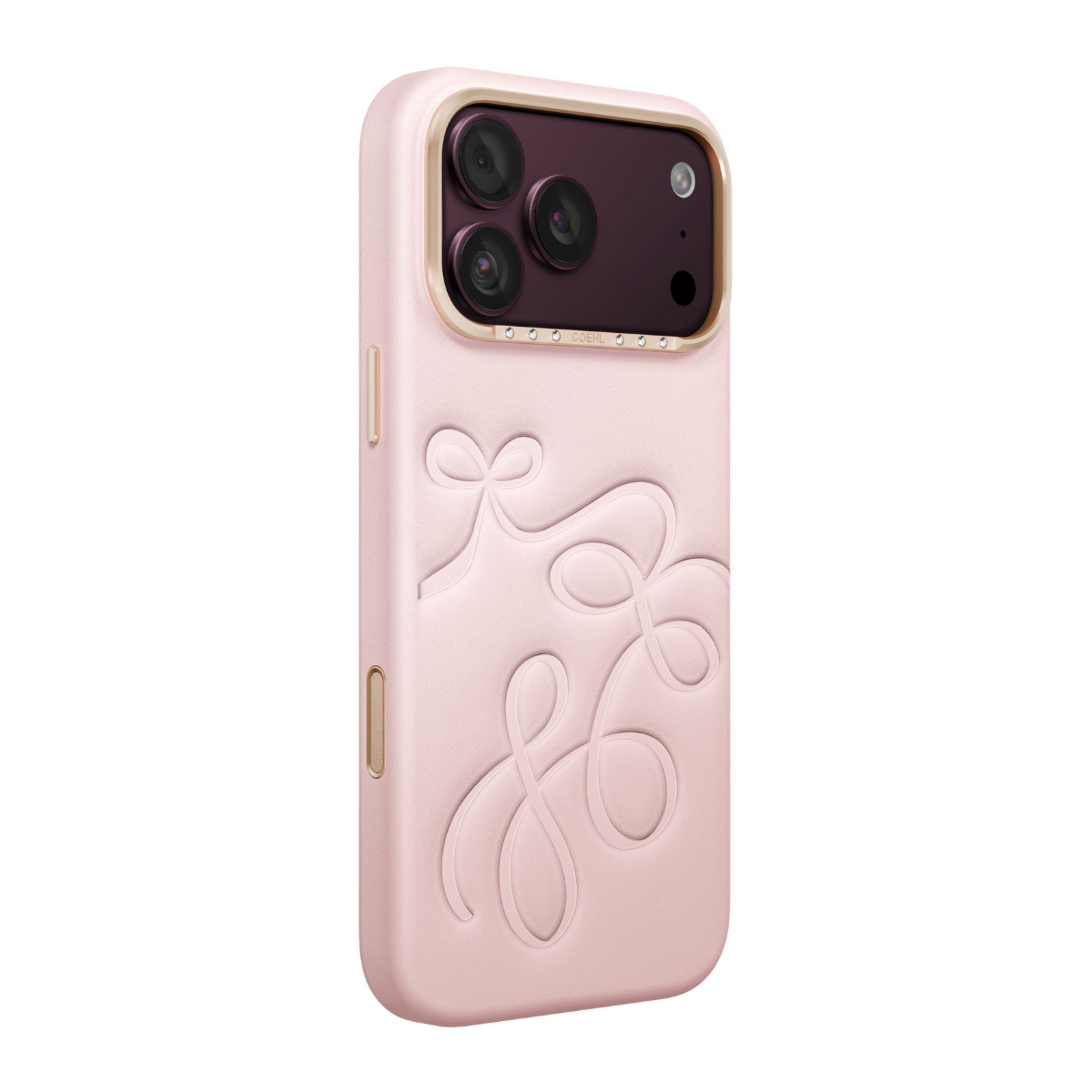 Ốp lưng Magnetic iPhone 18 Pro Max PC PU UNIQ Có Nút Camera Control CLOUDE Màu Hồng phấn