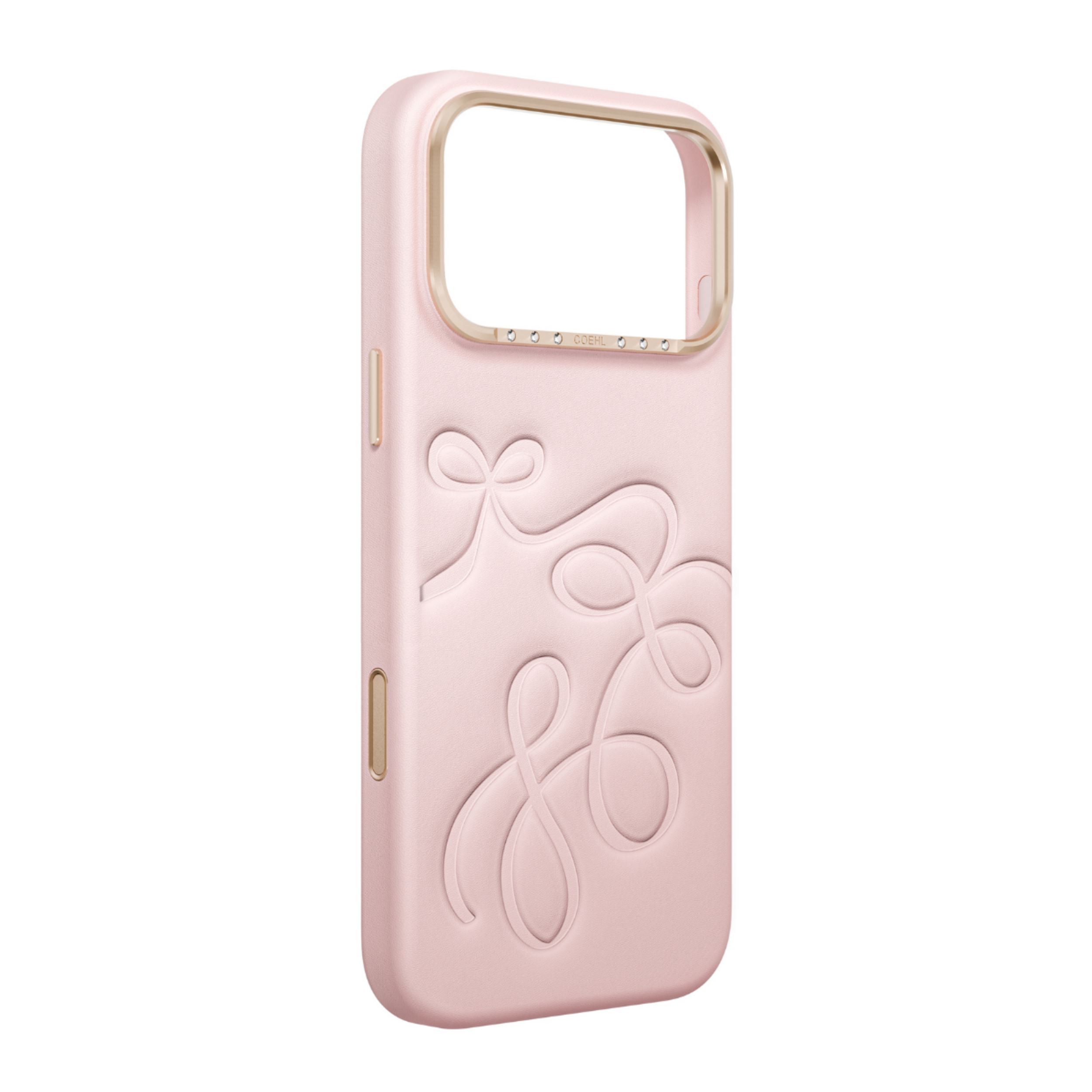 Ốp lưng Magnetic iPhone 18 Pro Max PC PU UNIQ Có Nút Camera Control CLOUDE Màu Hồng phấn