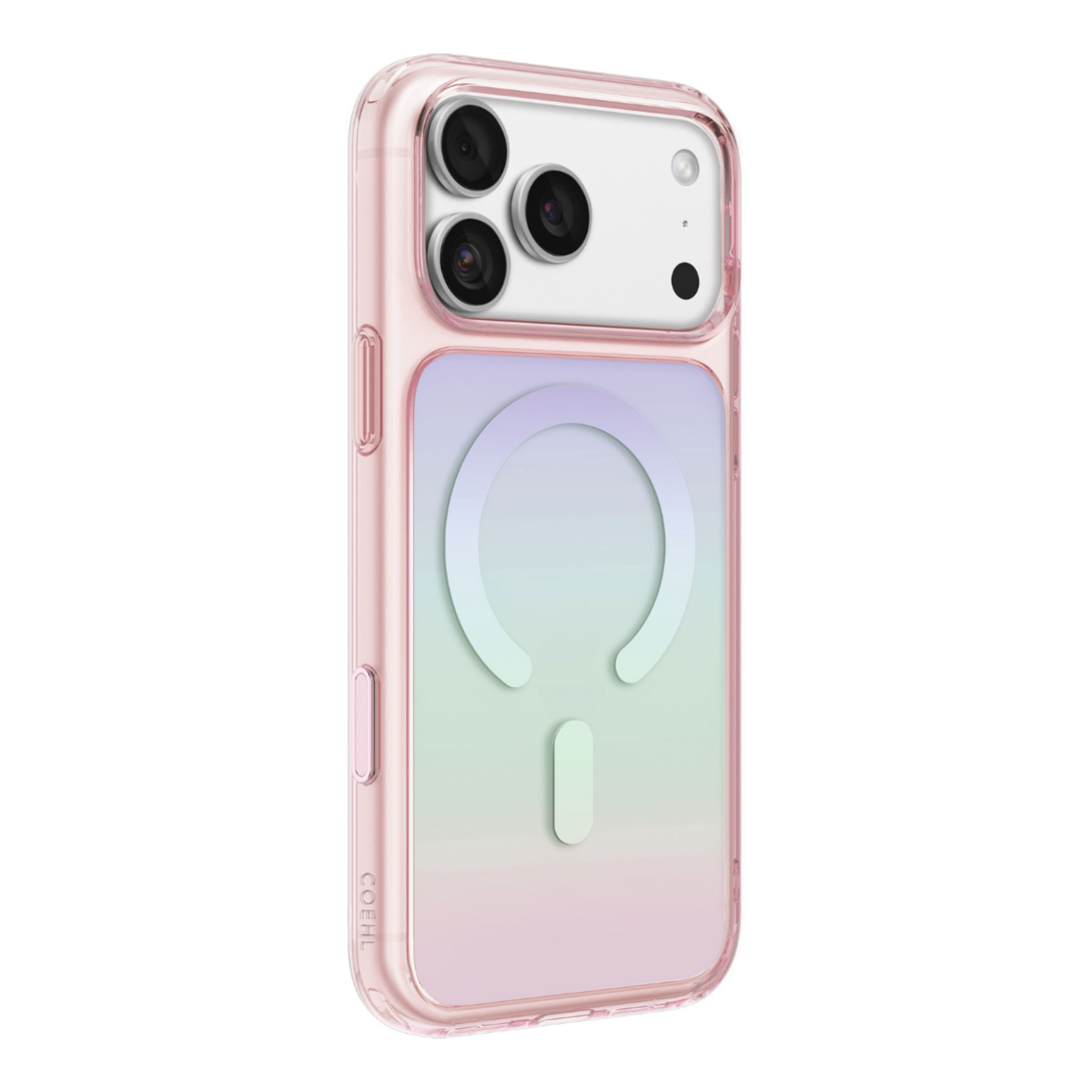 Ốp lưng Magnetic iPhone 18 Pro Max PC TPU STICKER UNIQ Có Nút Camera Control ESTELLE Pink Prism