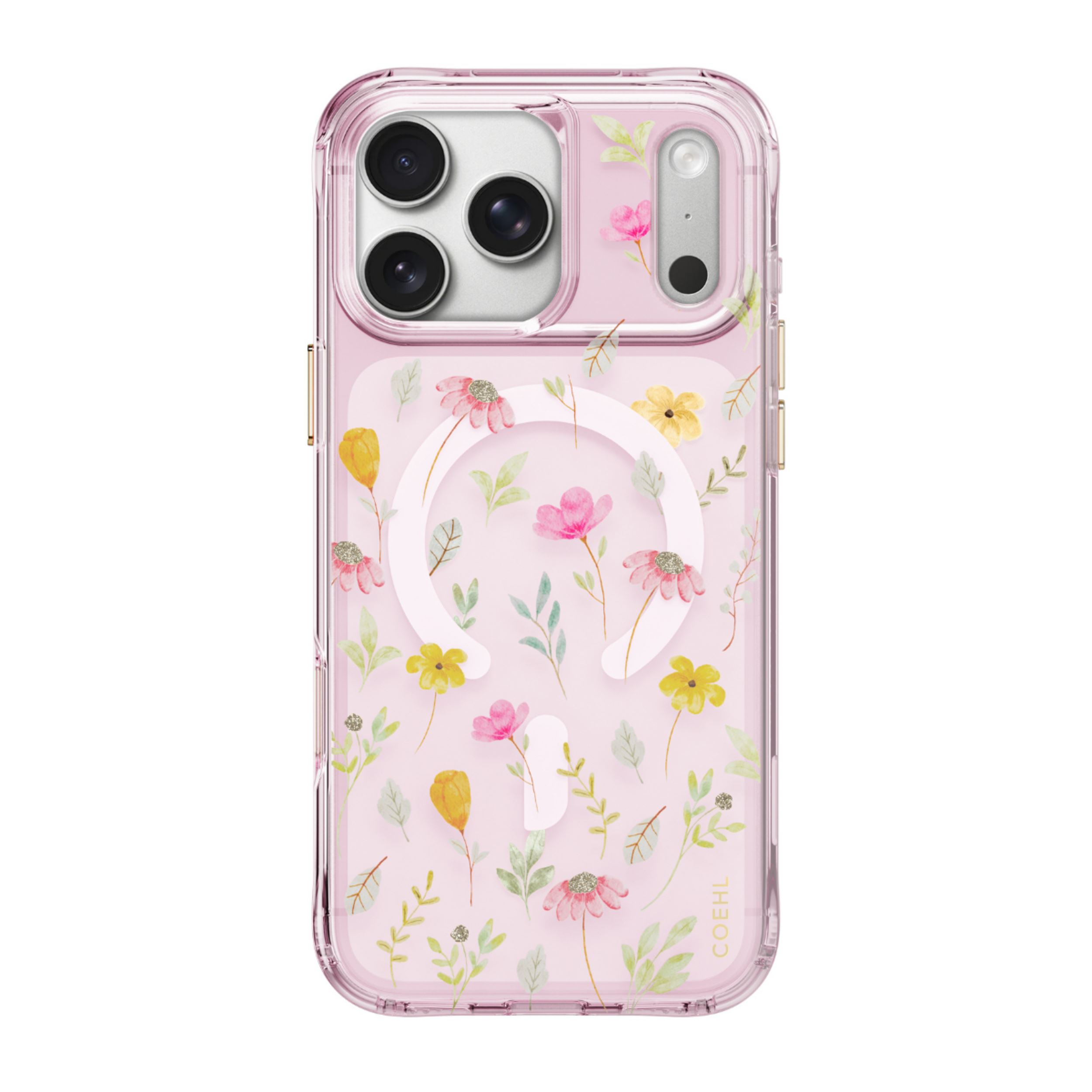 Ốp lưng Magnetic iPhone 18 Pro Max TPU IML UNIQ Có Nút Camera Control EVIE Pink Blossom