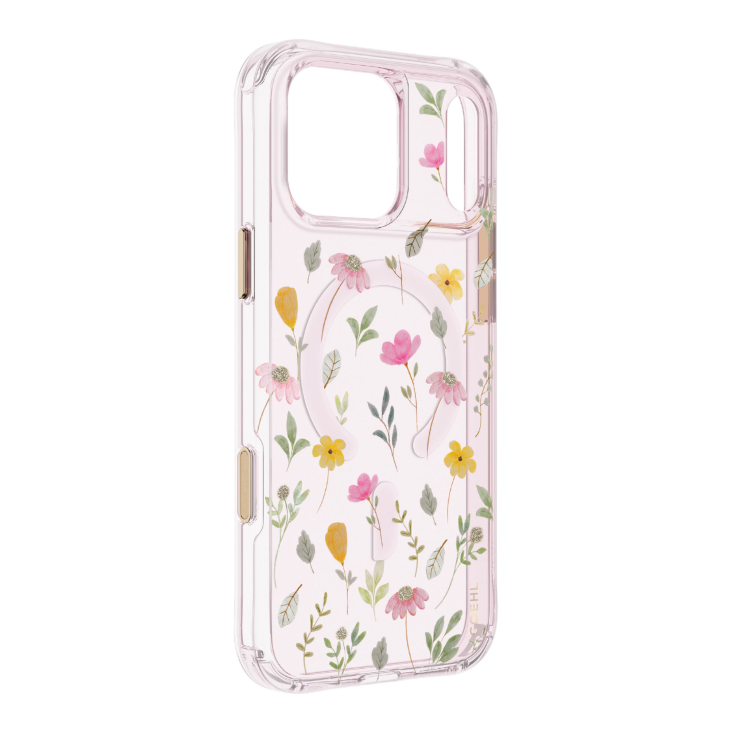 Ốp lưng Magnetic iPhone 18 Pro Max TPU IML UNIQ Có Nút Camera Control EVIE Pink Blossom