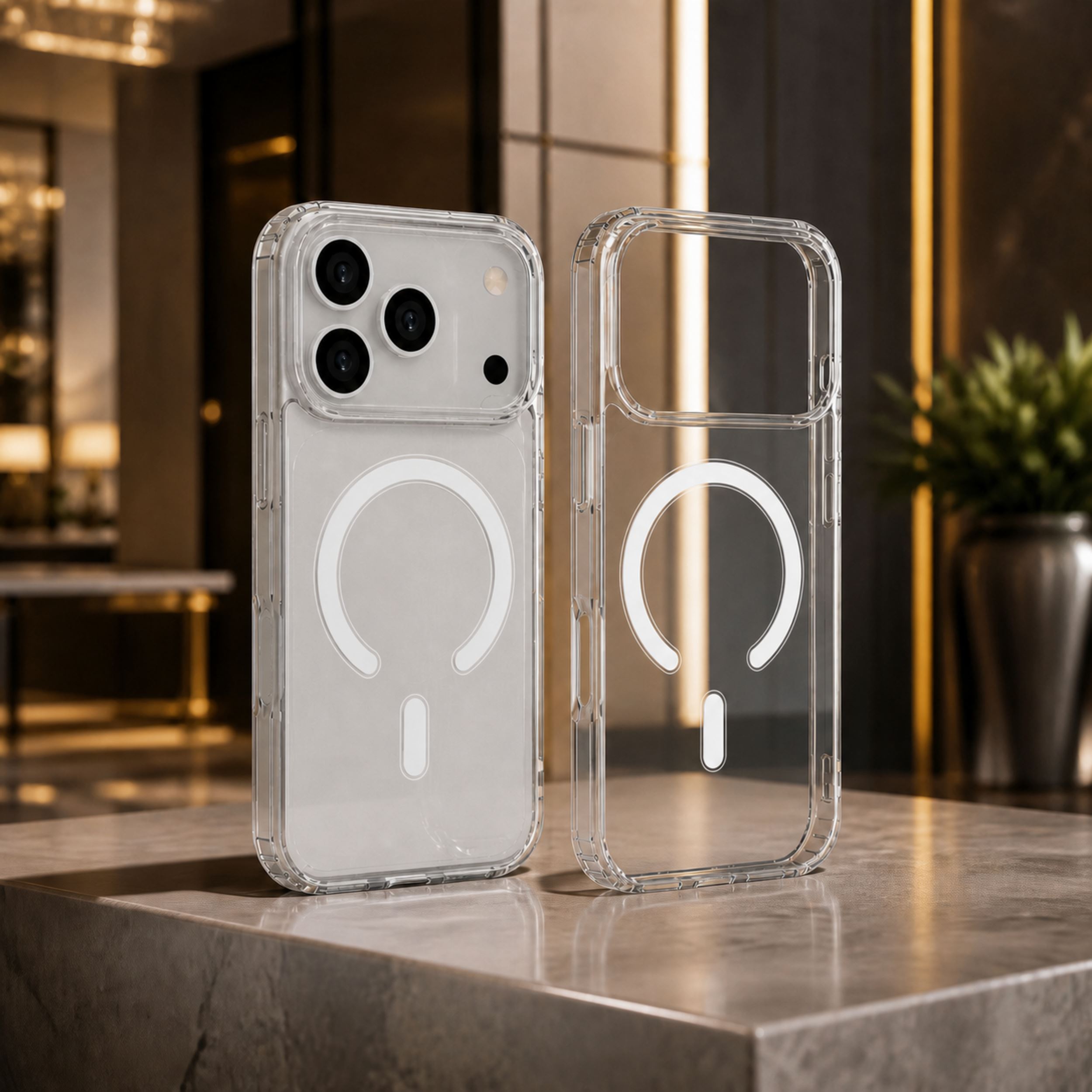 Ốp Lưng Magnetic iPhone 18 Pro Max PC TPU Hydrus Crystal Glow OCMC027