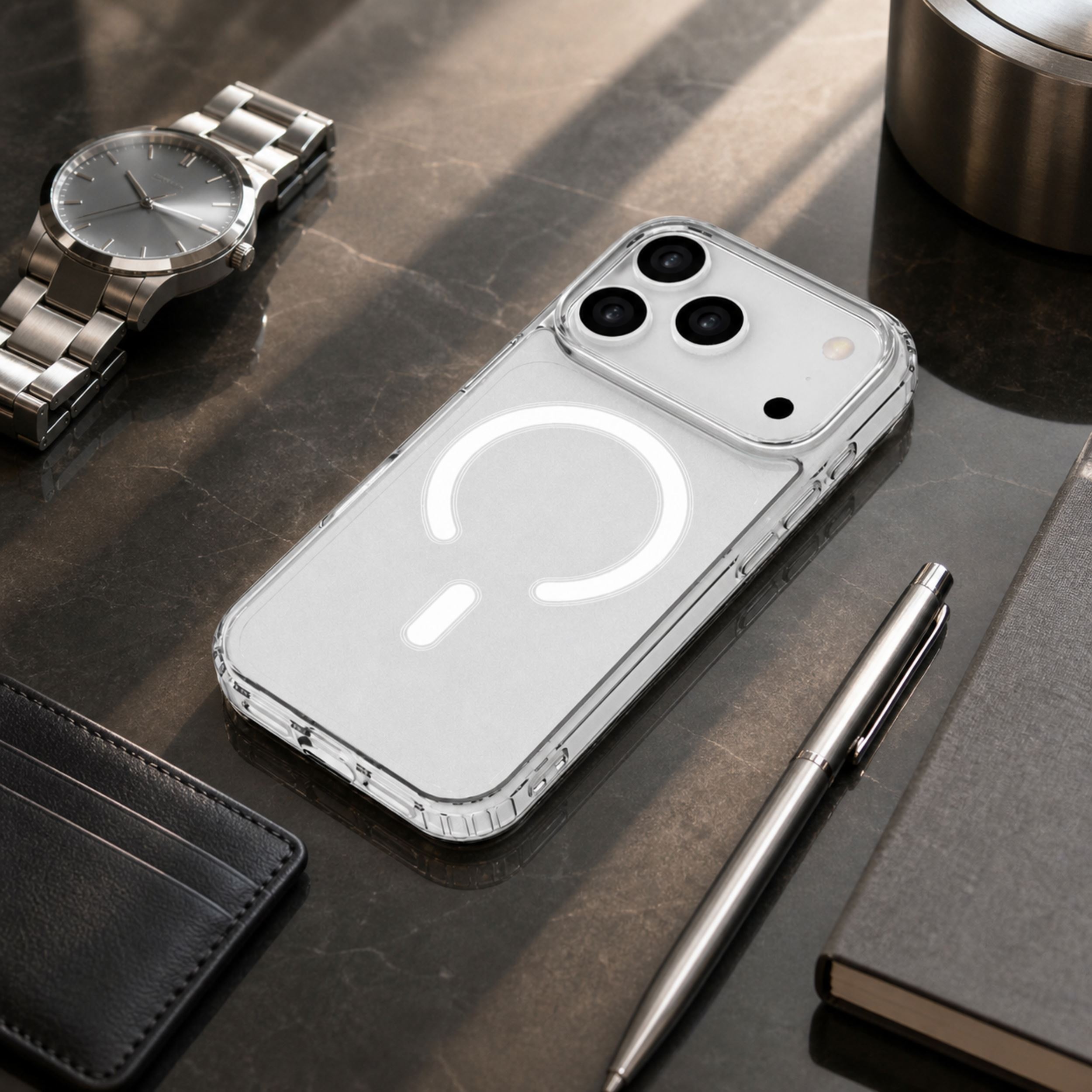 Ốp Lưng Magnetic iPhone 18 Pro PC TPU Hydrus Crystal Glow OCMC027