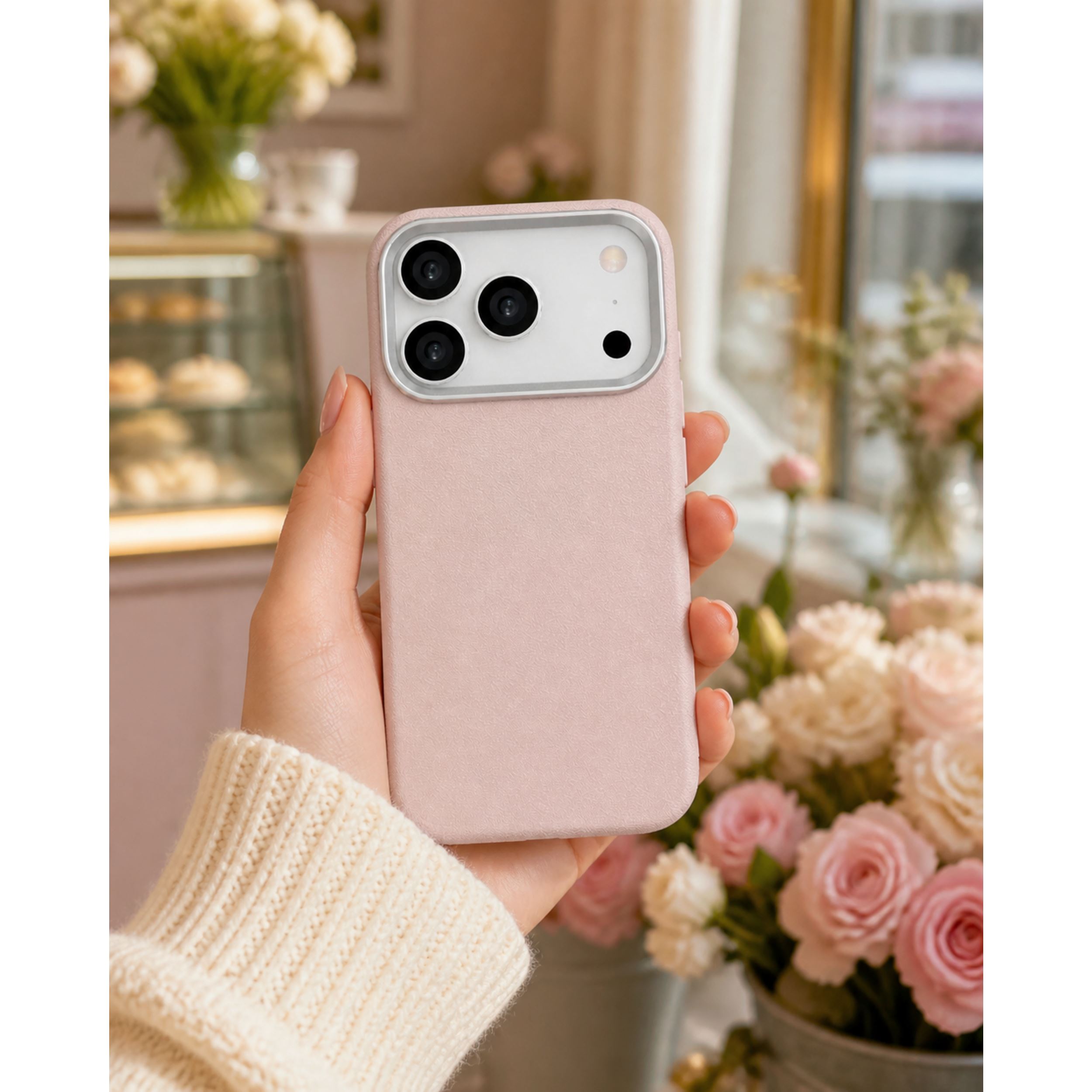 Ốp Lưng iPhone 18 Pro Max Metal Skiny TPU Hydrus OCMC030 Màu Hồng