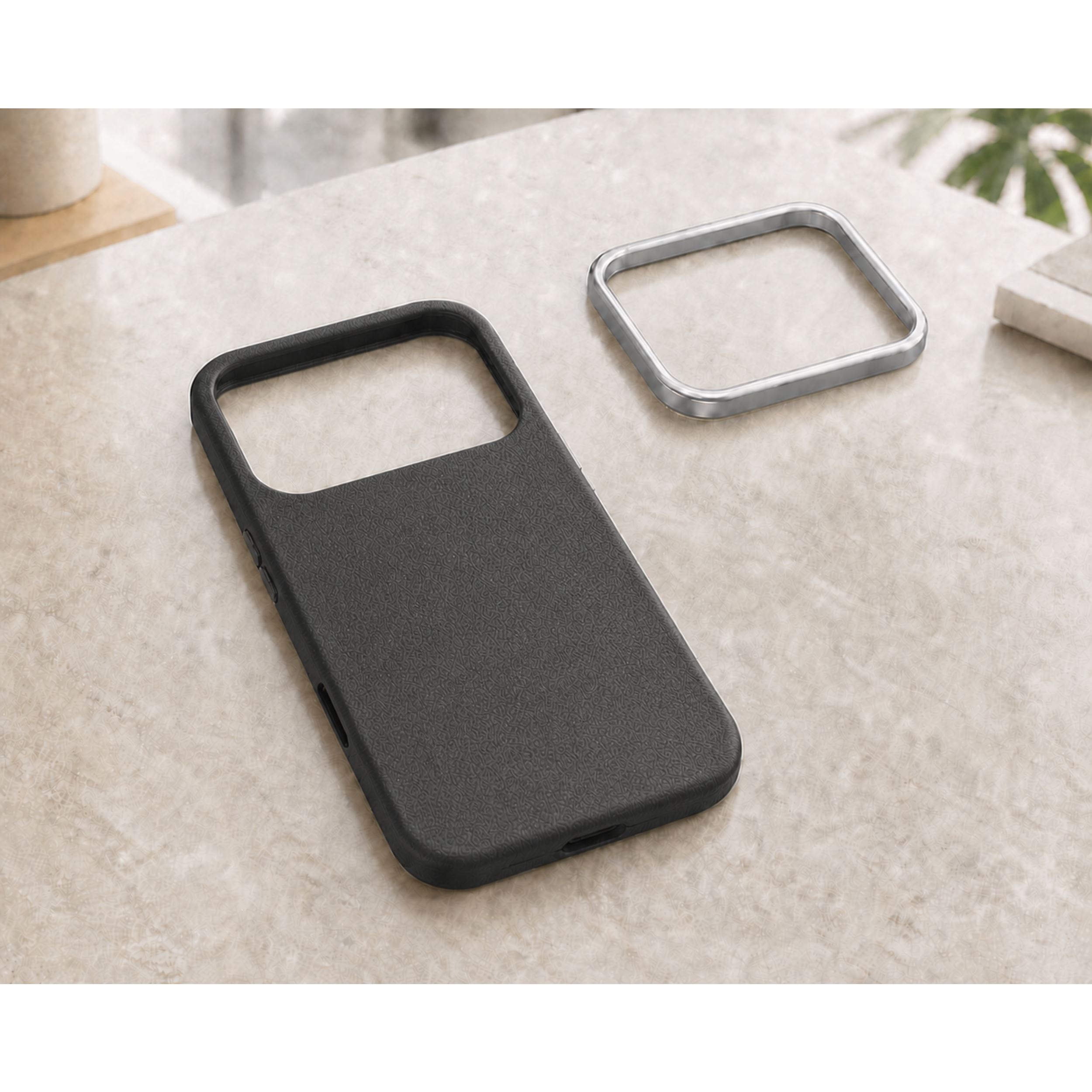 Ốp Lưng iPhone 18 Pro Max Metal Skiny TPU Hydrus OCMC030 Màu Đen