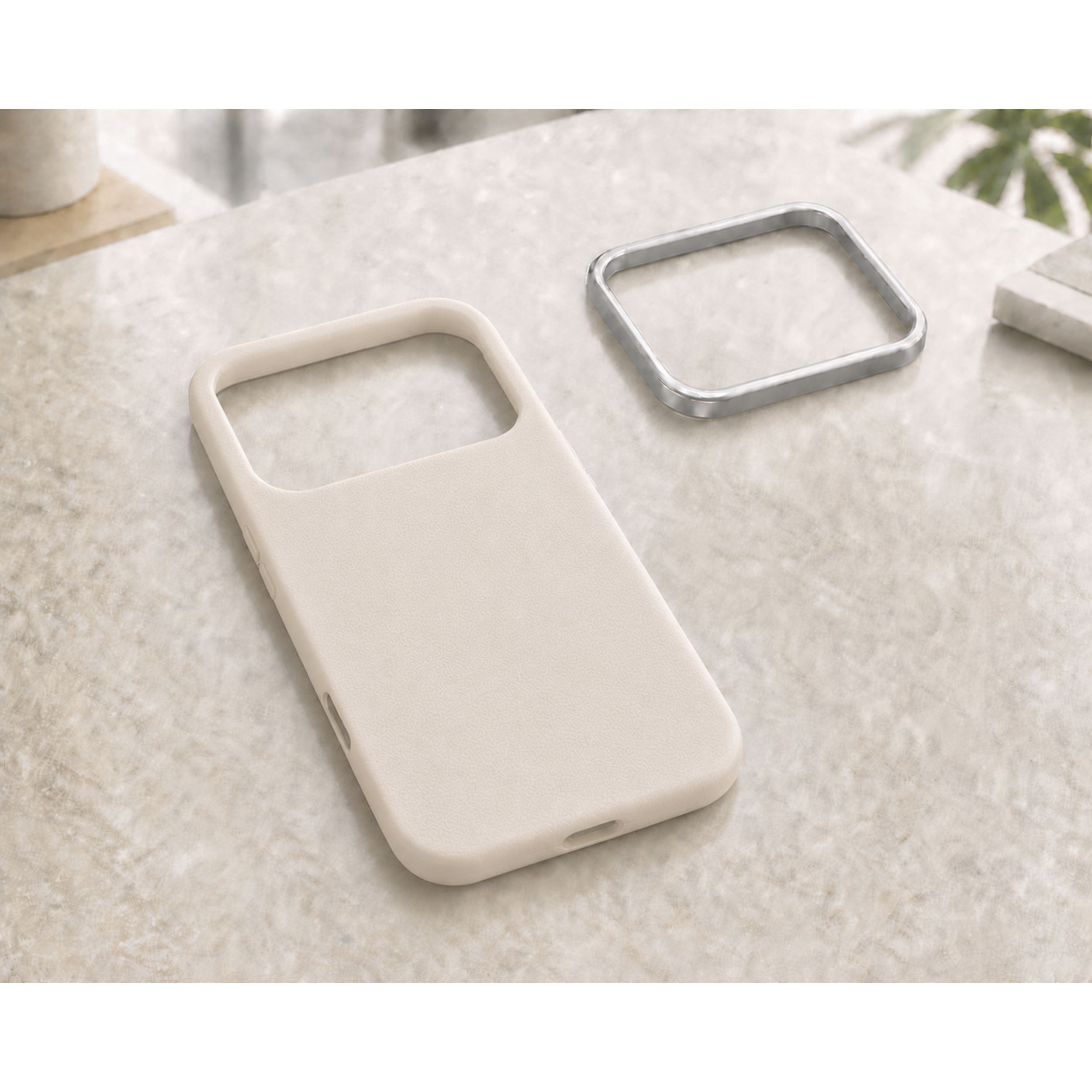 Ốp Lưng iPhone 18 Pro Max Metal Skiny TPU Hydrus OCMC030 Màu Màu be