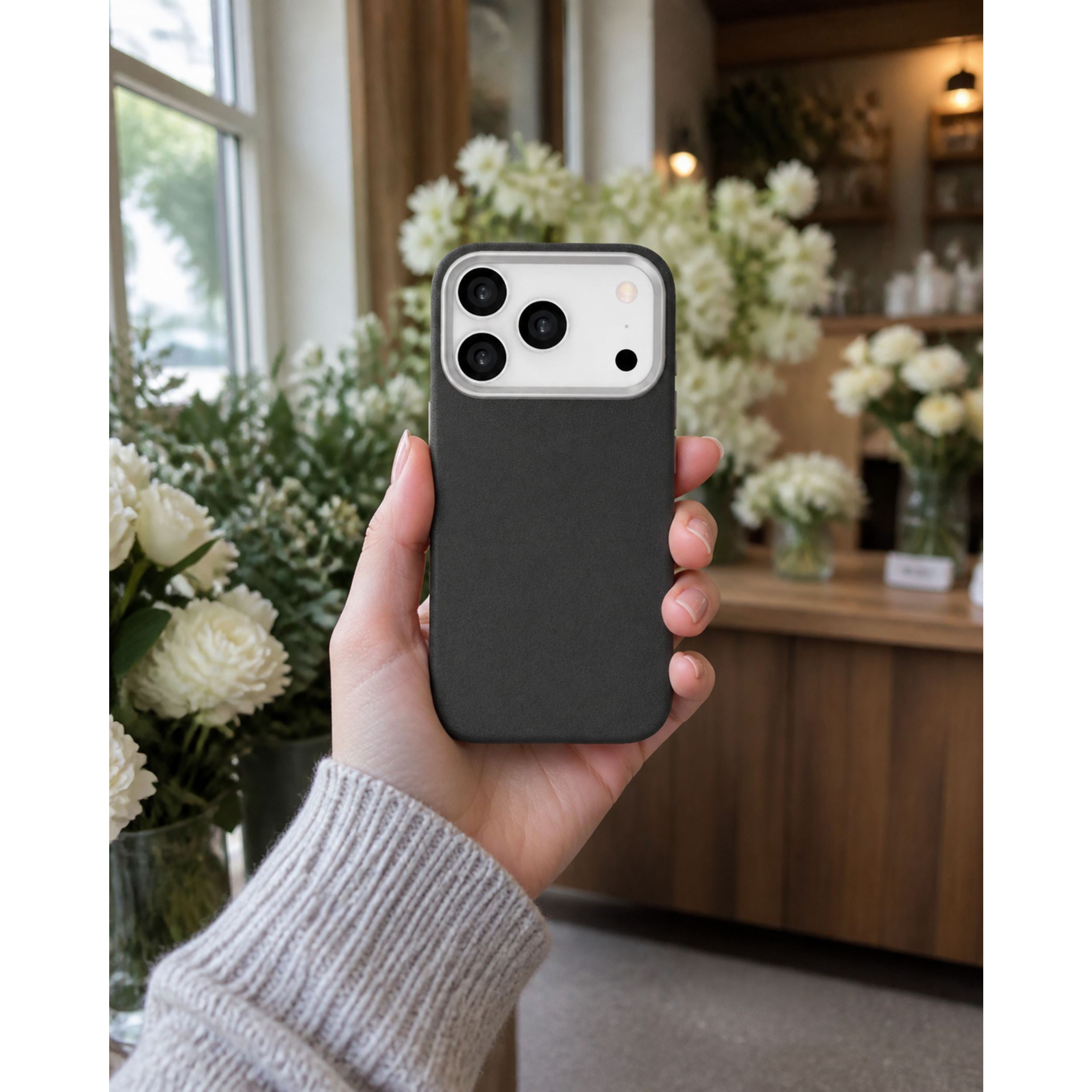Ốp Lưng iPhone 18 Pro Metal Skiny TPU Hydrus OCMC030 Màu Đen