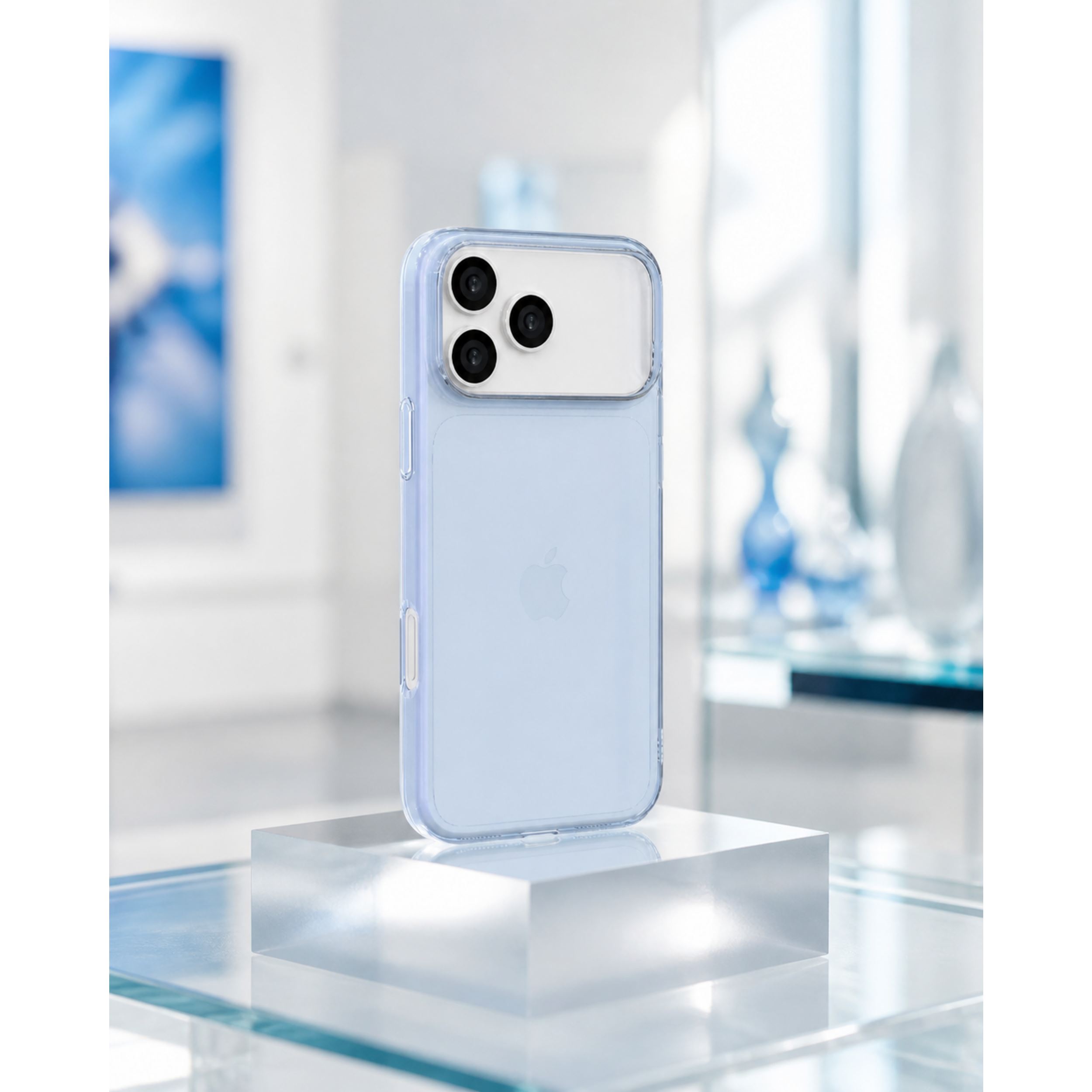 Ốp Lưng iPhone 18 Pro Max Glacier PC Hydrus OCMC039A Màu Xanh