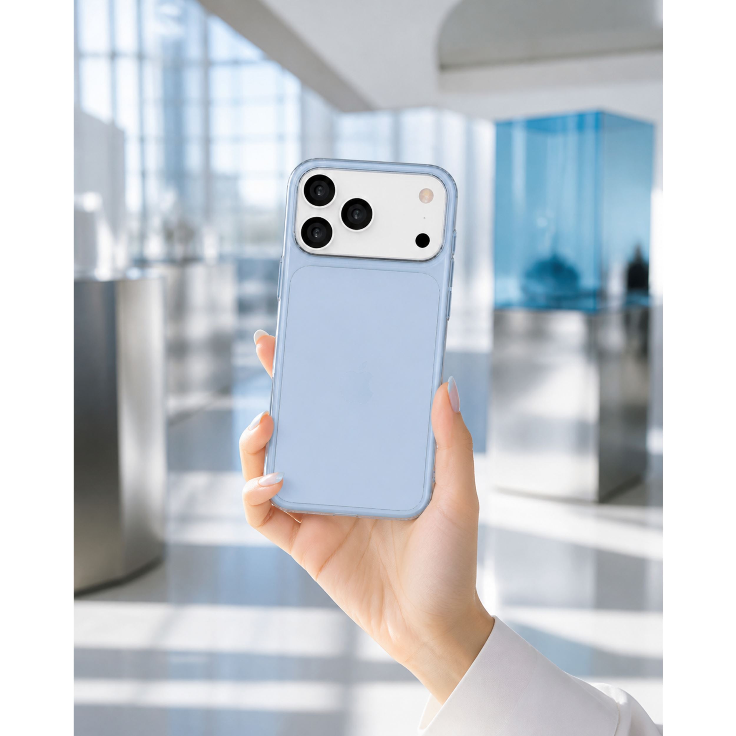 Ốp Lưng iPhone 18 Pro Max Glacier PC Hydrus OCMC039A Màu Xanh